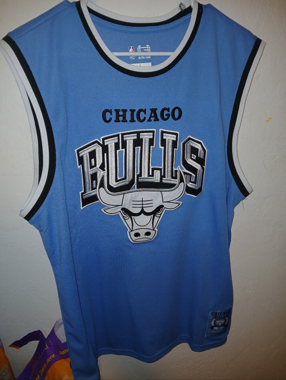 Chicago Bulls Sleeveless Jersey - Light Blue & Black